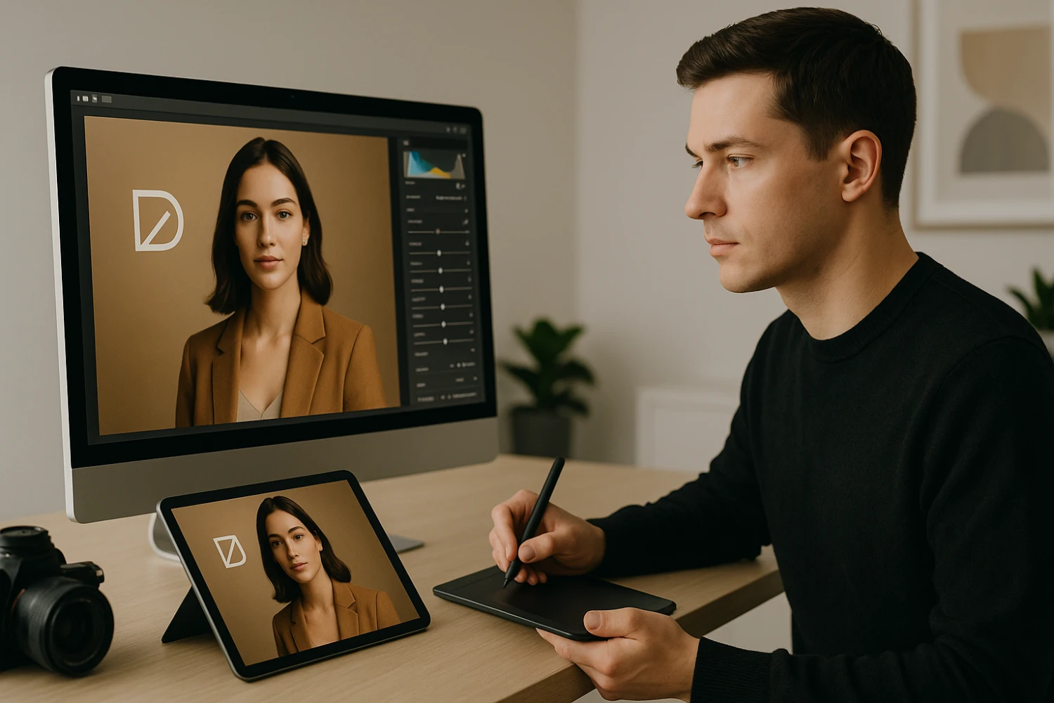 High quality AI generated visuals with brand consistency