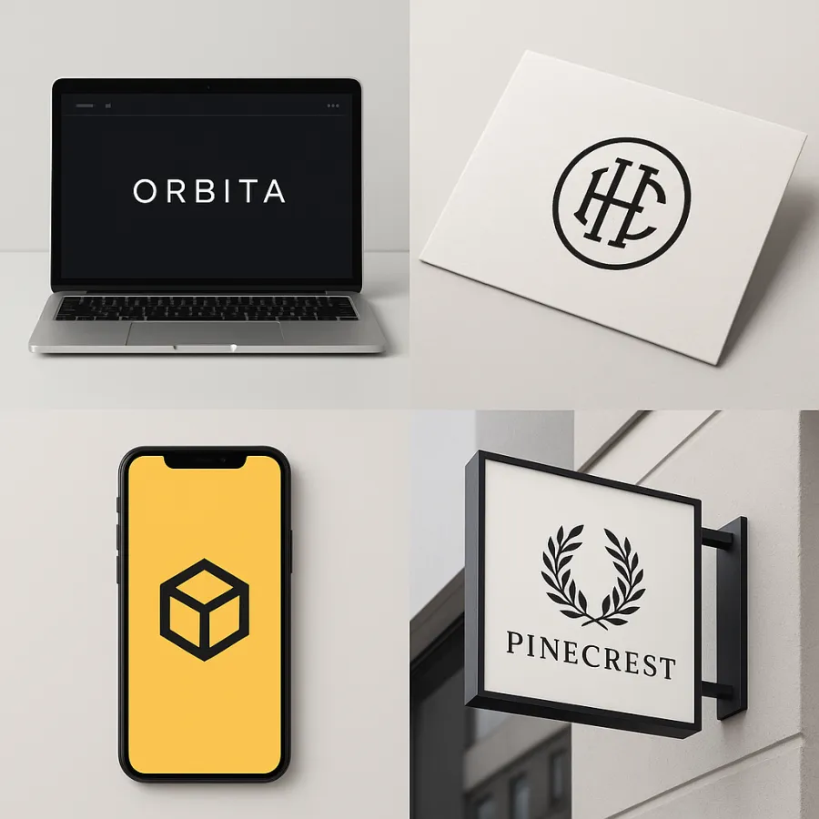 Different logo design concepts and directions