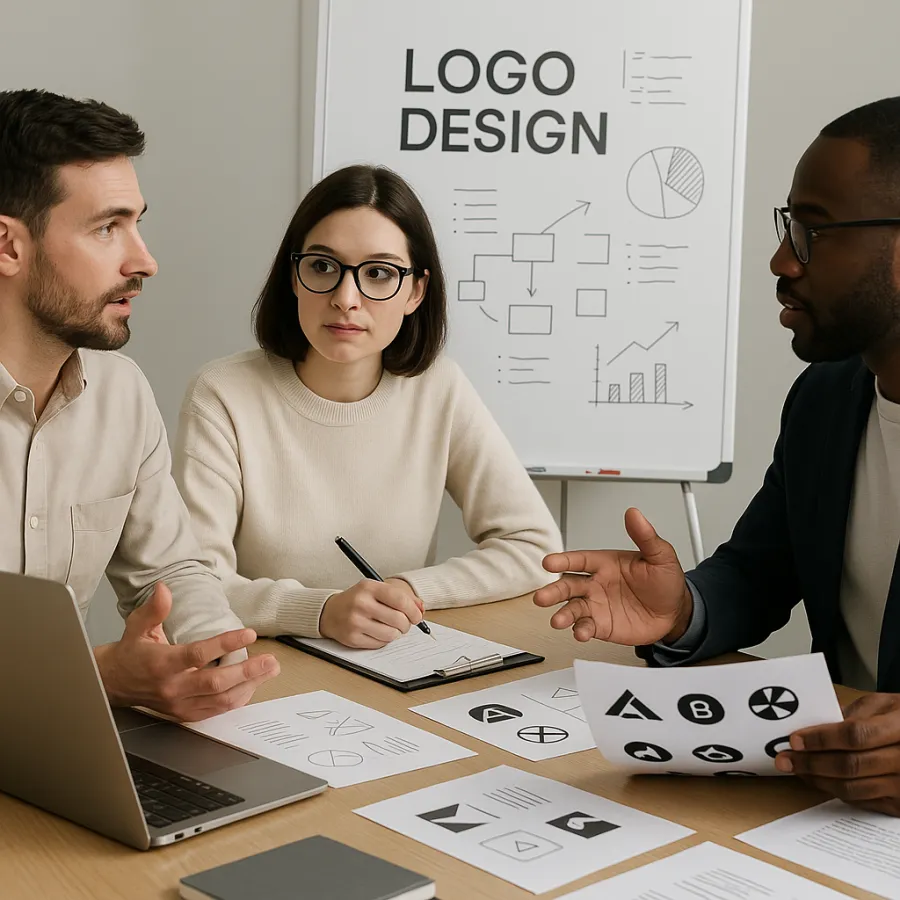 Logo design discovery workshop and briefing