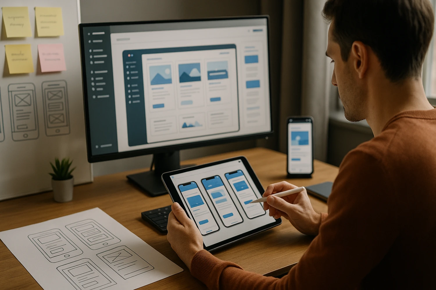 High fidelity UI screens in Figma