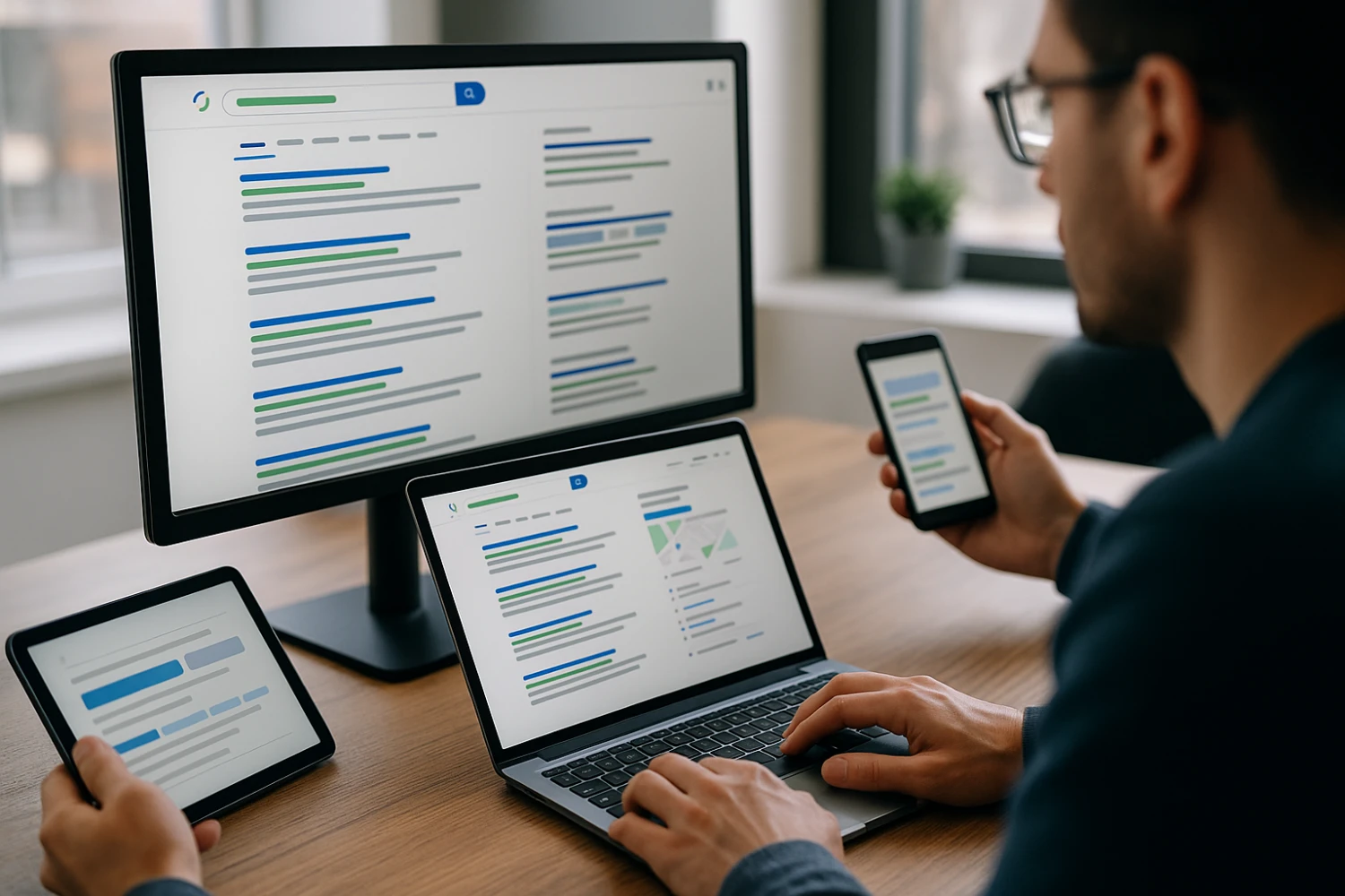 Search engine results page showing strong brand presence