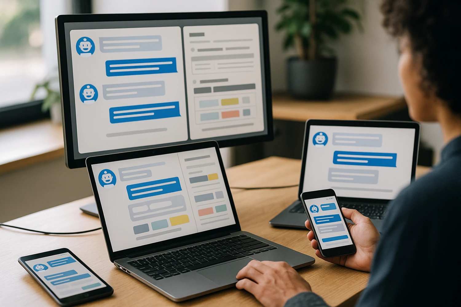 AI chatbot support assistant integrated with ticketing system